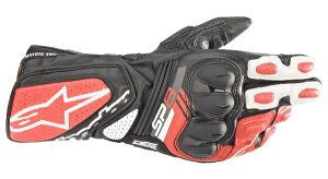 }\!1111AM159܂!Gg[ƔŃ|Cgő10{!!@Alpinestars iApCX^[Yj iI[hj SP-8 v3 LEATHER GLOVE@1304 BLACK WHITE BRIGHT RED@XL