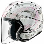 （ヘルメット バイク） ARAI （アライ） VZ-RAM SNOW DOME （スノードーム） ピンク Lサイズ 59-60cm