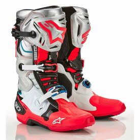 Alpinestars （アルパインスターズ） （オフロード） TECH10 Le Vision （ビジョン） BLK/WHT/SIL/RED-F 9 （27.5） 2010020-1283-9 （限定） （予約商品 2023年5月下旬以降発売予定）