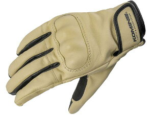 KOMINE (コミネ) GK-252 プロテクトゴートレザーグローブ Beige S