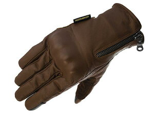 KOMINE iR~lj GK-850 Leather Winter Short Gloves Z series Brown L
