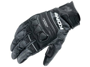 KOMINE iR~lj High Protect Leather Windproof Gloves HG Black Camo M