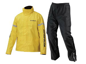 10月27日AM9時59分まで!お買い物マラソン!エントリーし買い回りでポイント最大10倍!! KOMINE (コミネ) RK-543 STDレインウェア Yellow WL