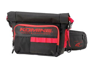 KOMINE (コミネ) SA-243 Waterproof Waist Bag 5L KOMINE (コミネ) Black Red Free