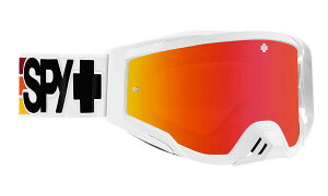 SPY iXpCj gNXS[O Foundation Plus it@Ef[VvX t@f[VvXj Speedway iXs[hEFCj Matte White - HD Smoke Red Spectra Mirror + HD Clear