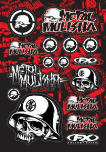 Factory Effex(�t�@�N�g���[�G�t�F�b�N�X) METAL MULISHA �i���^���}���[�V���j�X�e�b�J�[�L�b�g1 FX14-68050