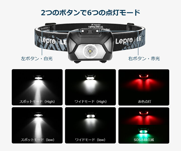楽天市場】【200円OFFクーポン配布! 】【2個入り】 Lepro led ヘッド 
