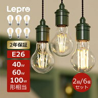 【100円クーポン配布中】【2個・6個入り】2年保証 Lepro led電球 e26 エジソンバルブ 電球色エジソン電球…