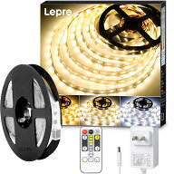 【2年保証】Lepro ledテープライト ledテープ 10メートル リモコン付き 調光調色 カット可能 取付簡単 イ…