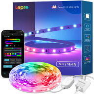 【20％OFFクーポン配布中】「楽天1位」Lepro S1 AI LEDテープライト「5m/10m/15m/20m」スマートライトMag…