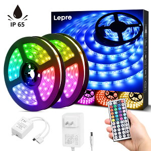 �u�����L���O��܁I�vLepro LED�e�[�v���C�g �h�� RGB �y5m �E10m �I���z 150�A �E300�A SMD5050 DIY �}���`�J���[ �ԐڏƖ� 44�L�[�����R�� �������F ���ʃe�[�v �J�b�g�\ ��t�ȒP �Ŕ� �V�� �I�� 
