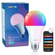 【15％OFFクーポン配布中】【AI搭載・1500lm】Lepro スマート電球 E26 LED電球 100W相当 Alexa対応 Googl…