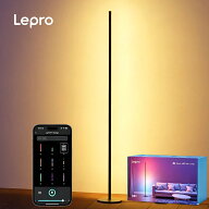 Lepro OE1 AI フロアライト スタンドライト RGB 間接照明 おしゃれ AI照明デザイナー【1000lm/電球色/虹…