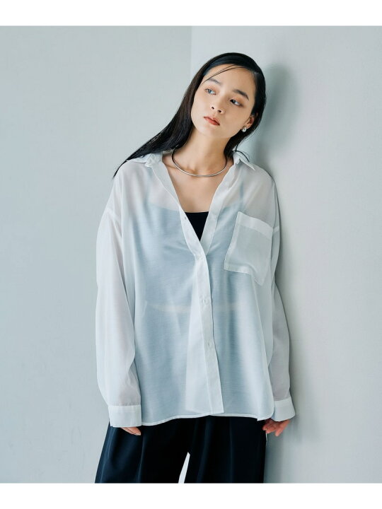 楽天市場】【SALE／50%OFF】シアー長袖シャツ LEPSIM レプシィム LEPSIM シアー長袖シャツ 新品未使用