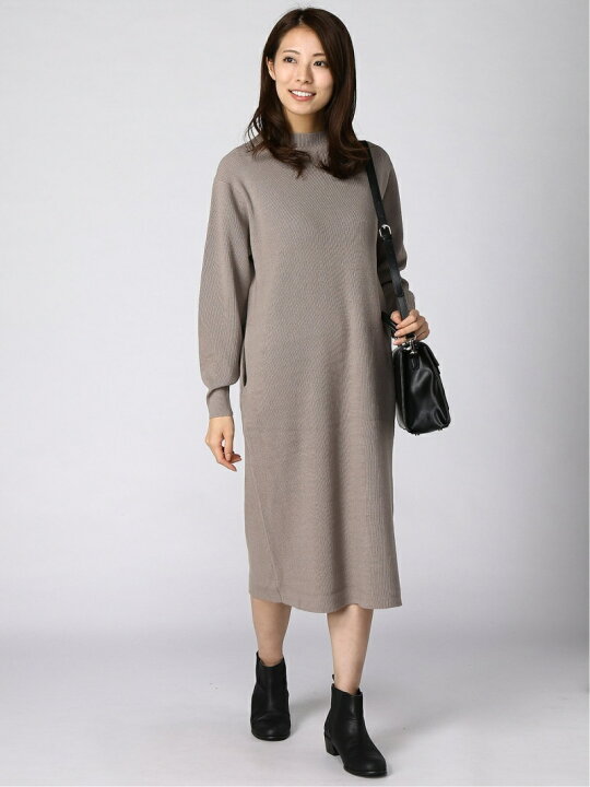 楽天市場 Sale 40 Off H 12gボトルネックop Lepsim レプシィム ワンピース ニットワンピース グレー ネイビー ブラウン Rba E Rakuten Fashion Lepsim レプシィム