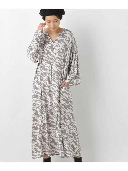 楽天市場 Sale 62 Off アソートガラ ロングop Lepsim レプシィム ワンピース ドレス その他のワンピース ドレス ベージュ ブラック Rba E Rakuten Fashion Lepsim レプシィム