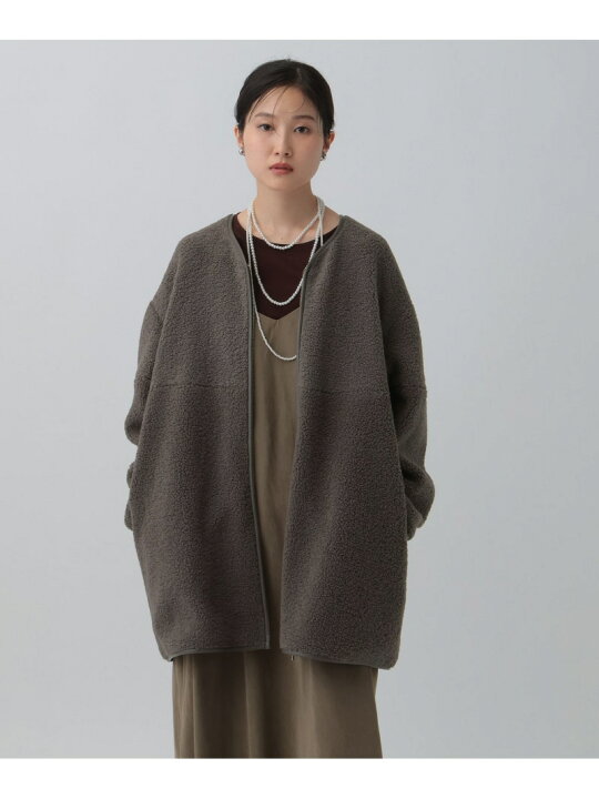 楽天市場】【SALE／50%OFF】切り替えライトボアコート LEPSIM 