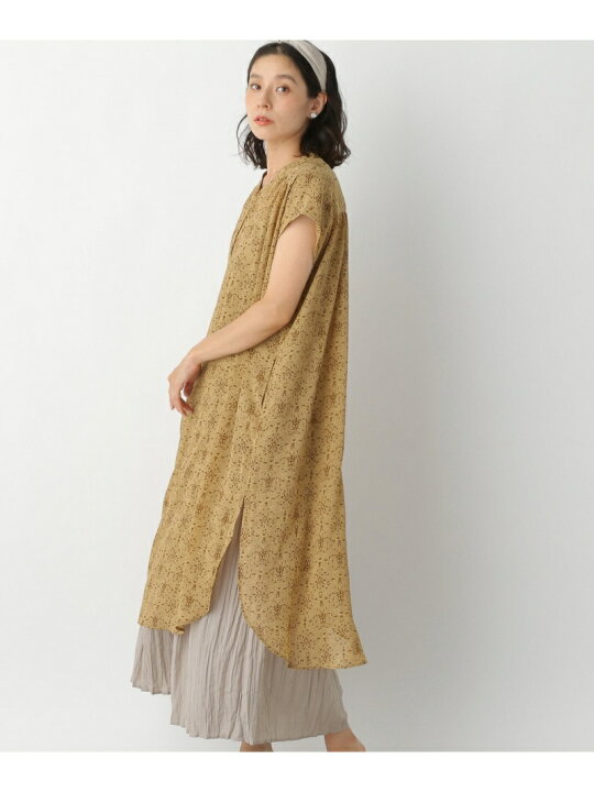 楽天市場 Sale 73 Off アソートプリントop Lepsim レプシィム ワンピース ノースリーブワンピース イエロー グレー ブラウン Rba E Rakuten Fashion Lepsim レプシィム