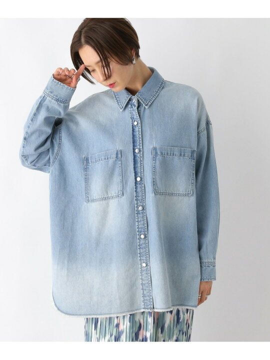 楽天市場】アソートBIGデニムシャツ LEPSIM レプシィム トップス 