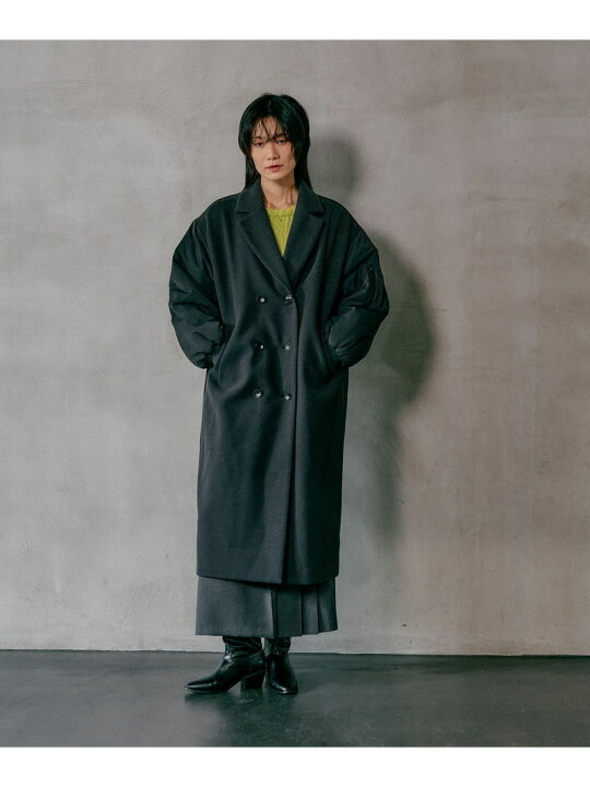 楽天市場】【SALE／30%OFF】ドッキングロングコート LEPSIM レプシィム 