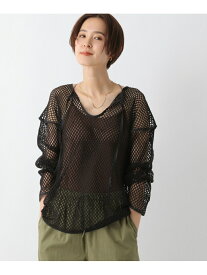 【SALE／50%OFF】(W)パイピングメッシュPO LEPSIM レプシィム トップス その他のトップス ブラック ベージュ【RBA_E】[Rakuten Fashion]