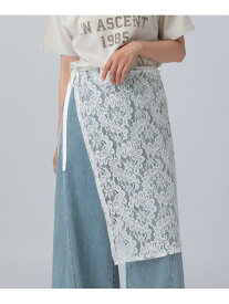 【SALE／50%OFF】レースラップスカート LEPSIM レプシィム スカート その他のスカート ブラック ホワイト【RBA_E】[Rakuten Fashion]