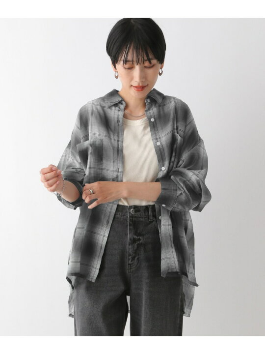 楽天市場】【SALE／50%OFF】シアーチェックシャツ LEPSIM レプシィム 