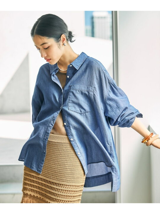 楽天市場】【SALE／30%OFF】AIRデニム長袖シャツ LEPSIM レプシィム 
