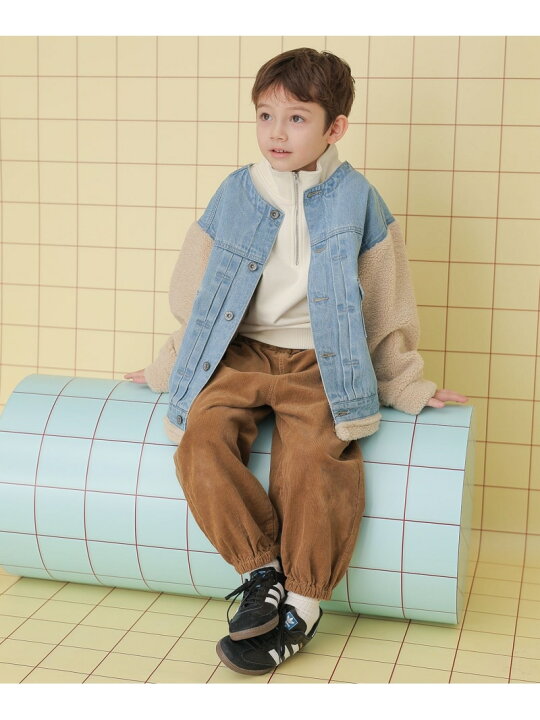 楽天市場】【SALE／50%OFF】【KIDS】ボアコンビデニムジャケット 