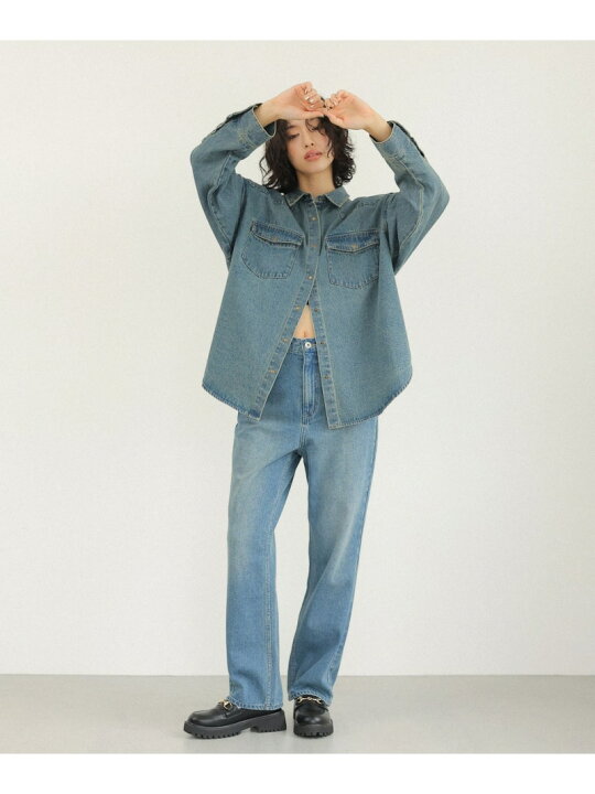 楽天市場】【SALE／20%OFF】ワイドデニムシャツ LEPSIM レプシィム 