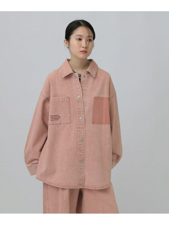 楽天市場】【SALE／50%OFF】刺繍BIGデニムシャツ LEPSIM レプシィム 