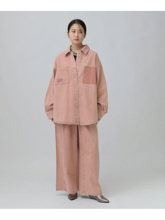 楽天市場】【SALE／50%OFF】刺繍BIGデニムシャツ LEPSIM レプシィム 
