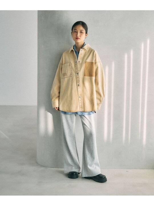 楽天市場】【SALE／50%OFF】刺繍BIGデニムシャツ LEPSIM レプシィム 