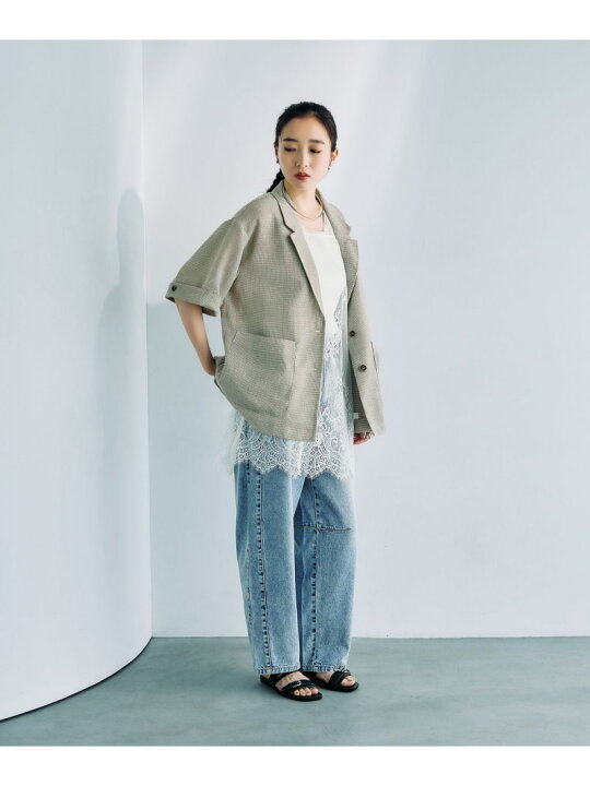 楽天市場】【SALE／30%OFF】カラミ織り5分袖ジャケット LEPSIM 