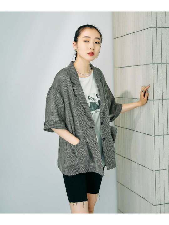 楽天市場】【SALE／30%OFF】カラミ織り5分袖ジャケット LEPSIM 