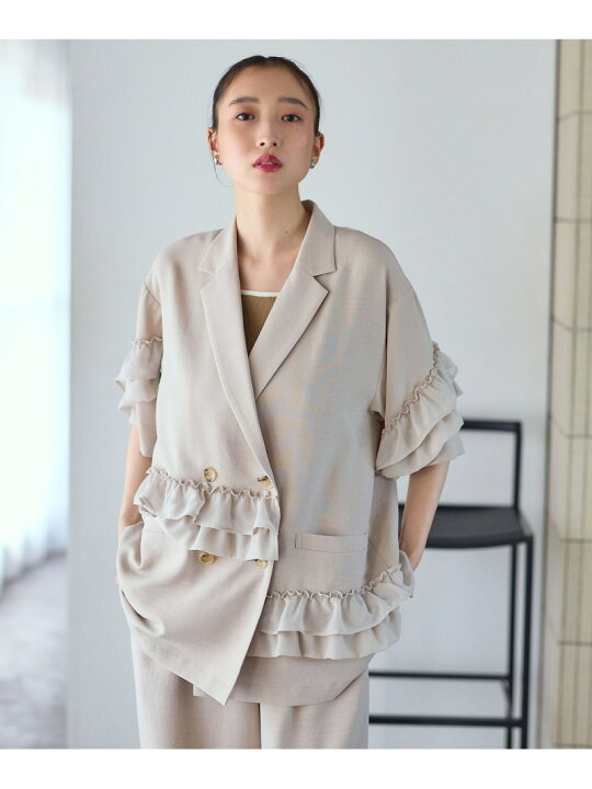 楽天市場】【SALE／30%OFF】《リネンライクドライシリーズ》フリル5分 