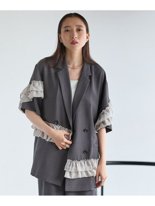 楽天市場】【SALE／30%OFF】《リネンライクドライシリーズ》フリル5分 
