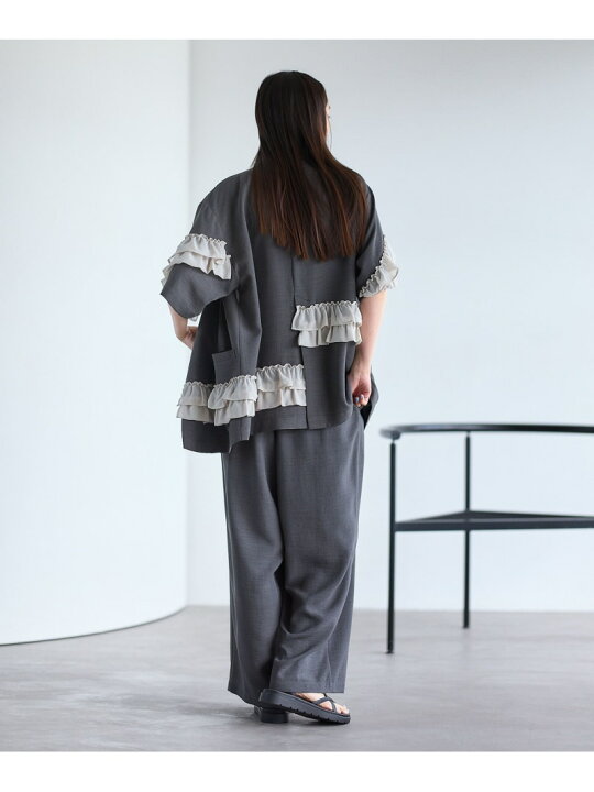 楽天市場】【SALE／30%OFF】《リネンライクドライシリーズ》フリル5分 