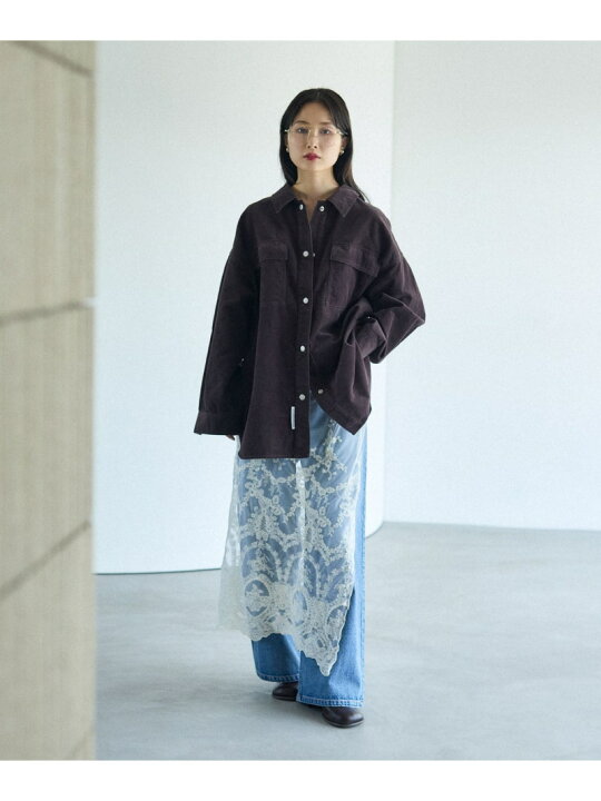 楽天市場】【SALE／50%OFF】コーデュロイBIGシャツ LEPSIM レプシィム 