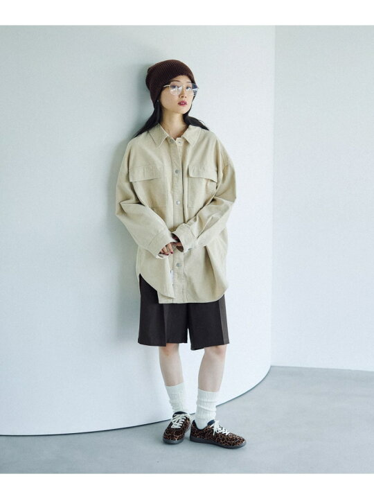 楽天市場】【SALE／50%OFF】コーデュロイBIGシャツ LEPSIM レプシィム 