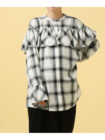 【SALE／60%OFF】【産前・産後対応】マタニティ/無地柄フリルブラウス LEPSIM レプシィム マタニティウェア・ベビー用品 マタニティトップス ブラウン ベージュ ブラック【RBA_E】[Rakuten Fashion]