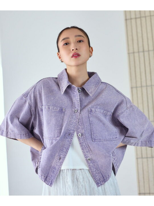楽天市場】【SALE／30%OFF】デニムBIGショートシャツ/SS LEPSIM 