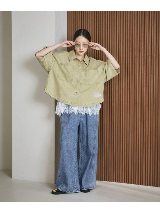 楽天市場】【SALE／30%OFF】デニムBIGショートシャツ/SS LEPSIM 