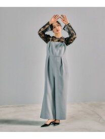 【SALE／55%OFF】【結婚式/オケージョン】スクエアサロペット LEPSIM レプシィム オールインワン・オーバーオール オーバーオール・サロペット グレー ブラック【RBA_E】【送料無料】[Rakuten Fashion]