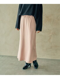 ストレッチサテンスカート2 LEPSIM レプシィム スカート ロング・マキシスカート ピンク グレー ブラウン ブラック ホワイト【送料無料】[Rakuten Fashion]