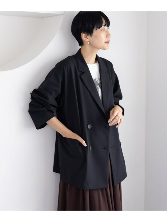 楽天市場】ルーズWブレスト長袖ジャケット LEPSIM レプシィム 