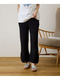 【SALE／50%OFF】7ゲージパッチワークニットパンツ LEPSIM レプシィム パンツ その他のパンツ グレー ブラック ホワイト【RBA_E】[Rakuten Fashion]