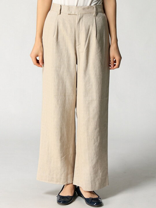 楽天市場 Sale 72 Off ツイードライクワイドp Lepsim レプシィム パンツ ジーンズ ワイド バギーパンツ ベージュ ネイビー Rba E Rakuten Fashion Lepsim レプシィム