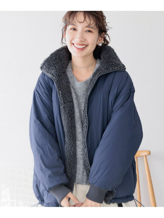 楽天市場】【SALE／50%OFF】リバーシブルボアナイロンBIGジャケット 