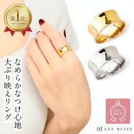 フラッププレートリング リング ゴールド シルバー マットシルバー 平打ち フラット プレート 上品 きれいめ 指輪 太め シンプル レディース ママ フリーサイズ プレゼント ギフト 大人 50代 【永久保証】